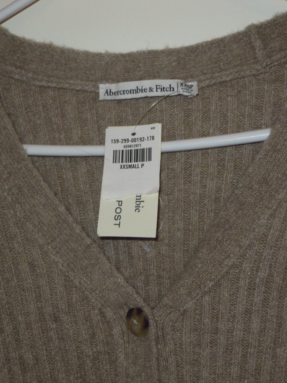 Abercrombie & Fitch Sweater Dress Tan Light Brown NWT XXS to S